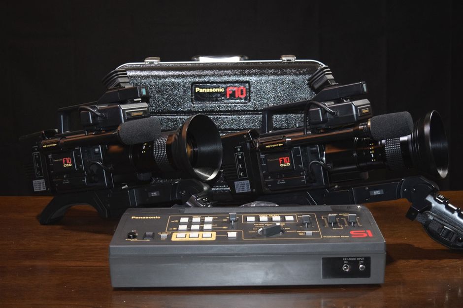 Dual Setup Vintage Panasonic F10 Videocameras + WJ-S1 Mixer + NV-180EG Recorder

The Panasonic F10 camera was called a 