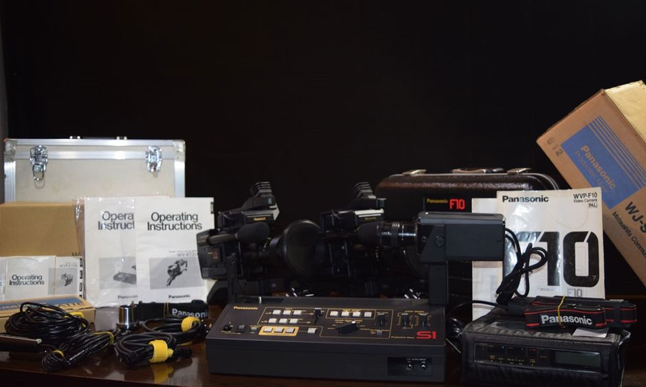 Dual Setup Vintage Panasonic F10 Videocameras + WJ-S1 Mixer + NV-180EG Recorder

The Panasonic F10 camera was called a 